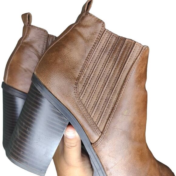 Sam & Libby Faux Leather Combat Booties Boots - Picture 15 of 15